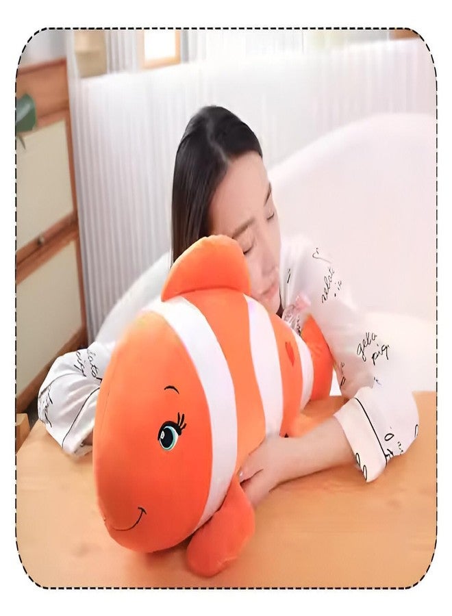 DTR Creation Orange Clown Fish Soft Toy for Kids ? 65cm Long | Cute Plush Nemo-Style Stuffed Animal | Ocean Sea Animal Toy for Girls & Boys | Hugging Pillow for Sleeping & Gifting - Image 3